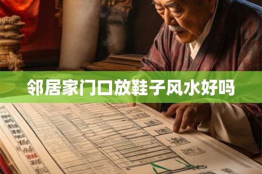 邻居家门口放鞋子风水好吗