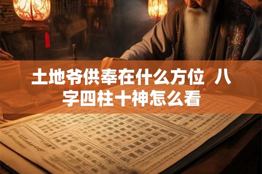 土地爷供奉在什么方位  八字四柱十神怎么看