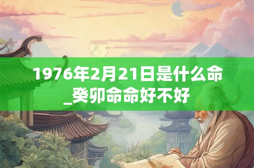 1976年2月21日是什么命_癸卯命命好不好