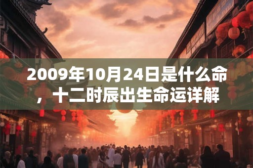 2009年10月24日是什么命,十二时辰出生命运详解 2009年10月24日是什么命,十二时辰出生命运详解