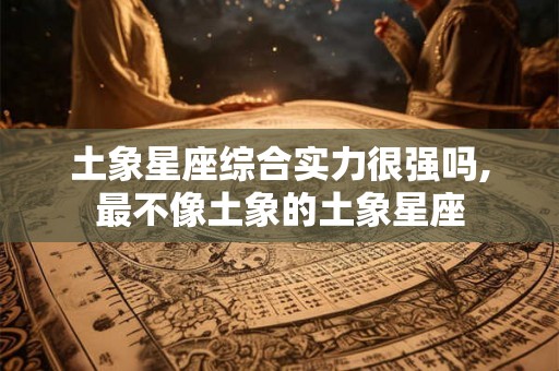 土象星座综合实力很强吗,最不像土象的土象星座