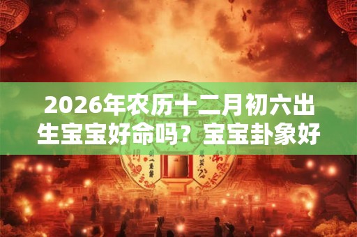 2026年农历十二月初六出生宝宝好命吗？宝宝卦象好不好？