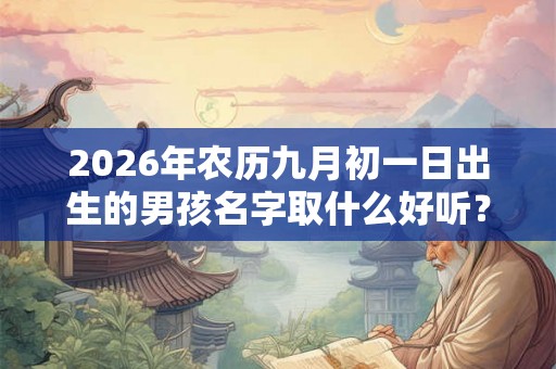 2026年农历九月初一日出生的男孩名字取什么好听？