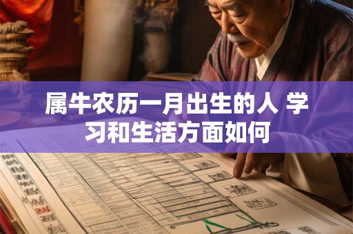属牛农历一月出生的人 学习和生活方面如何 属牛农历一月出生的人 学习和生活方面如何