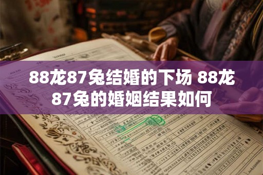 88龙87兔结婚的下场 88龙87兔的婚姻结果如何