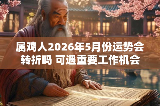 属鸡人2026年5月份运势会转折吗 可遇重要工作机会