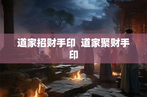 道家招财手印  道家聚财手印