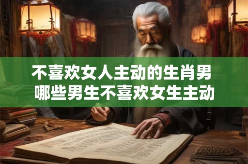 不喜欢女人主动的生肖男 哪些男生不喜欢女生主动