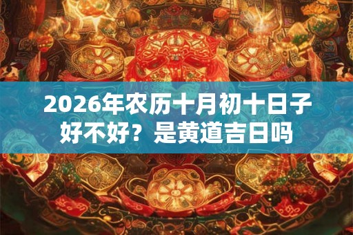 2026年农历十月初十日子好不好？是黄道吉日吗