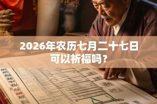 2026年农历七月二十七日可以祈福吗? 2026年农历七月二十七日可以祈福吗?
