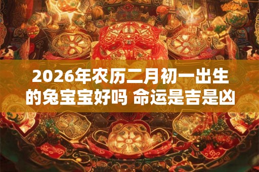 2026年农历二月初一出生的兔宝宝好吗 命运是吉是凶
