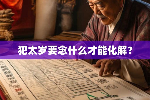 犯太岁要念什么才能化解？
