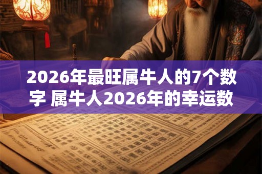 2026年最旺属牛人的7个数字 属牛人2026年的幸运数字有哪些