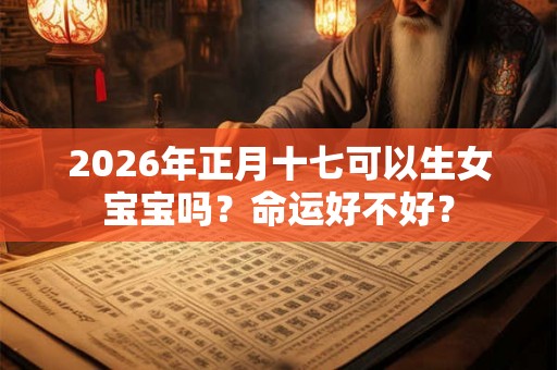 2026年正月十七可以生女宝宝吗？命运好不好？