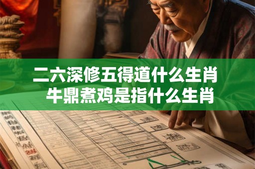 二六深修五得道什么生肖  牛鼎煮鸡是指什么生肖