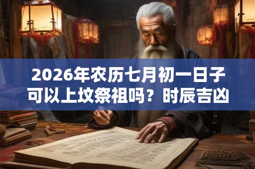 2026年农历七月初一日子可以上坟祭祖吗？时辰吉凶如何？