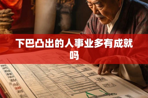 下巴凸出的人事业多有成就吗