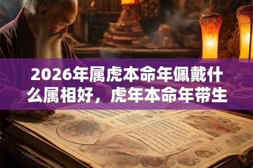2026年属虎本命年佩戴什么属相好，虎年本命年带生肖老虎可以吗？