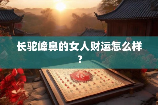 长驼峰鼻的女人财运怎么样？