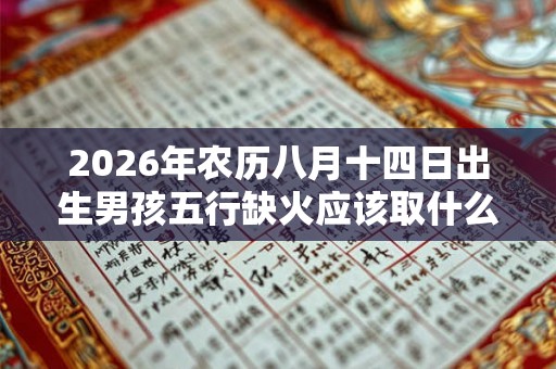 2026年农历八月十四日出生男孩五行缺火应该取什么名字