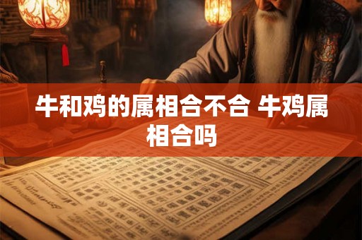 牛和鸡的属相合不合 牛鸡属相合吗 牛和鸡的属相合不合 牛鸡属相合吗