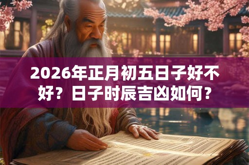 2026年正月初五日子好不好？日子时辰吉凶如何？