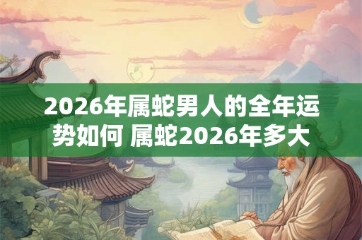 2026年属蛇男人的全年运势如何 属蛇2026年多大 2026年属蛇男人的全年运势如何 属蛇2026年多大