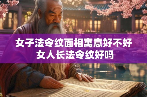 女子法令纹面相寓意好不好 女人长法令纹好吗 女子法令纹面相寓意好不好 女人长法令纹好吗