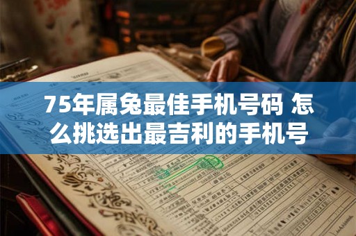 75年属兔最佳手机号码 怎么挑选出最吉利的手机号