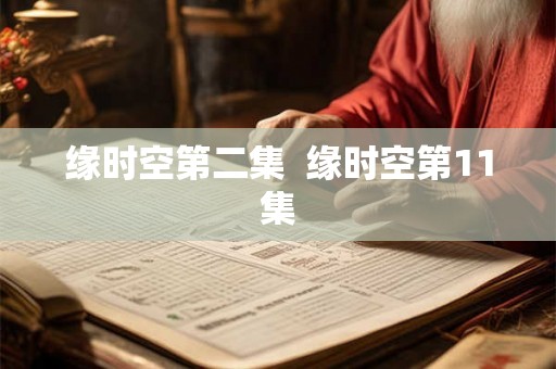 缘时空第二集  缘时空第11集