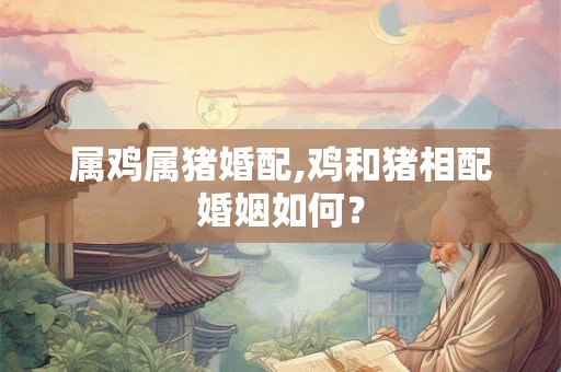 属鸡属猪婚配,鸡和猪相配婚姻如何？