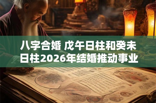 八字合婚 戊午日柱和癸未日柱2026年结婚推动事业 八字合婚 戊午日柱和癸未日柱2026年结婚推动事业