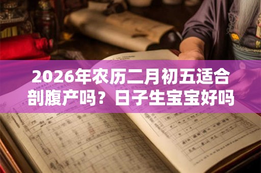 2026年农历二月初五适合剖腹产吗？日子生宝宝好吗？