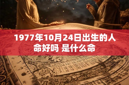 1977年10月24日出生的人命好吗 是什么命