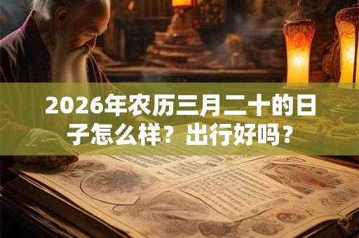 2026年农历三月二十的日子怎么样?出行好吗? 2026年农历三月二十的日子怎么样?出行好吗?