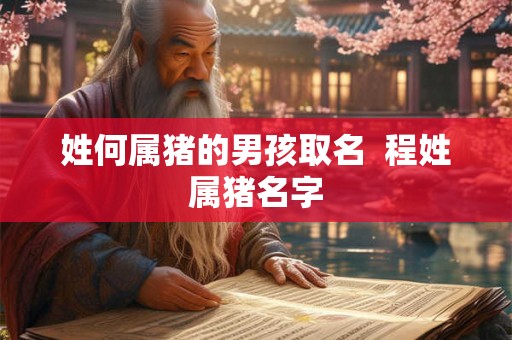 姓何属猪的男孩取名  程姓属猪名字