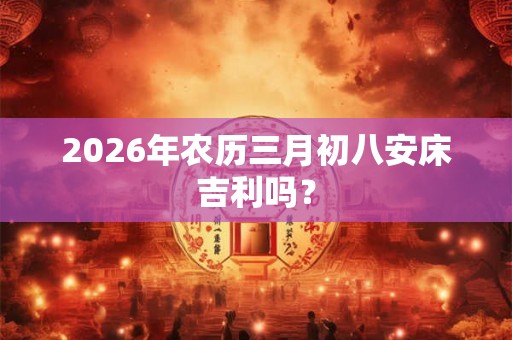 2026年农历三月初八安床吉利吗？