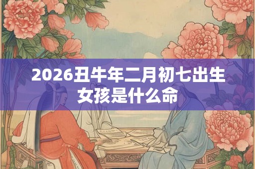 2026丑牛年二月初七出生女孩是什么命