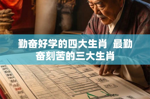 勤奋好学的四大生肖 最勤奋刻苦的三大生肖 勤奋好学的四大生肖 最勤奋刻苦的三大生肖