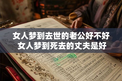 女人梦到去世的老公好不好 女人梦到死去的丈夫是好还是坏