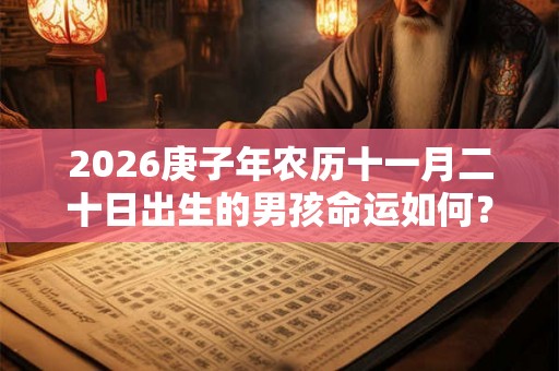2026庚子年农历十一月二十日出生的男孩命运如何？