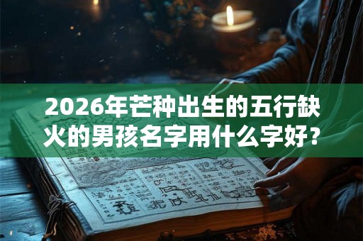 2026年芒种出生的五行缺火的男孩名字用什么字好？