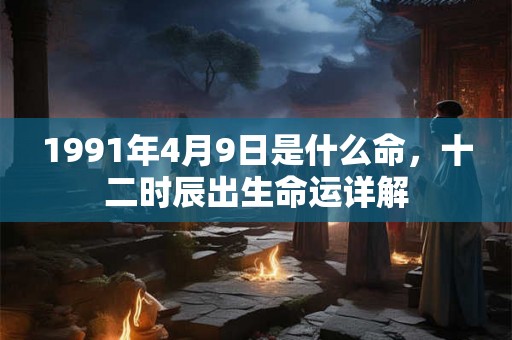 1991年4月9日是什么命，十二时辰出生命运详解