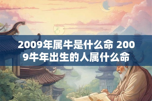 2009年属牛是什么命 2009牛年出生的人属什么命
