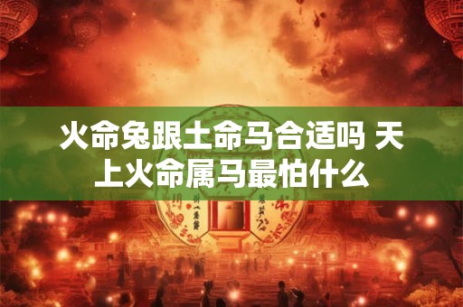 火命兔跟土命马合适吗 天上火命属马最怕什么
