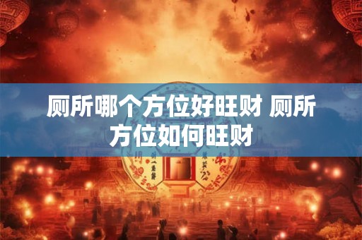 厕所哪个方位好旺财 厕所方位如何旺财