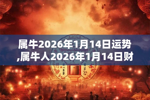 属牛2026年1月14日运势,属牛人2026年1月14日财运,生肖牛2026年1月14日运势