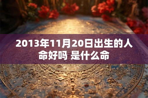 2013年11月20日出生的人命好吗 是什么命