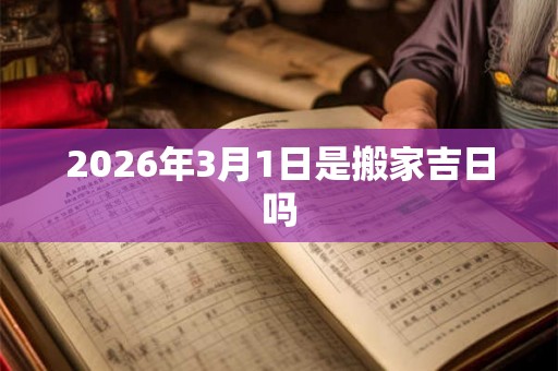 2026年3月1日是搬家吉日吗