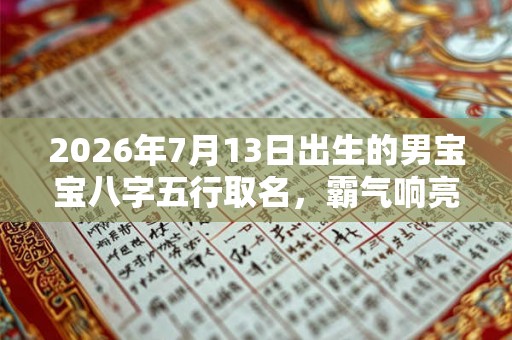2026年7月13日出生的男宝宝八字五行取名，霸气响亮的名字大全